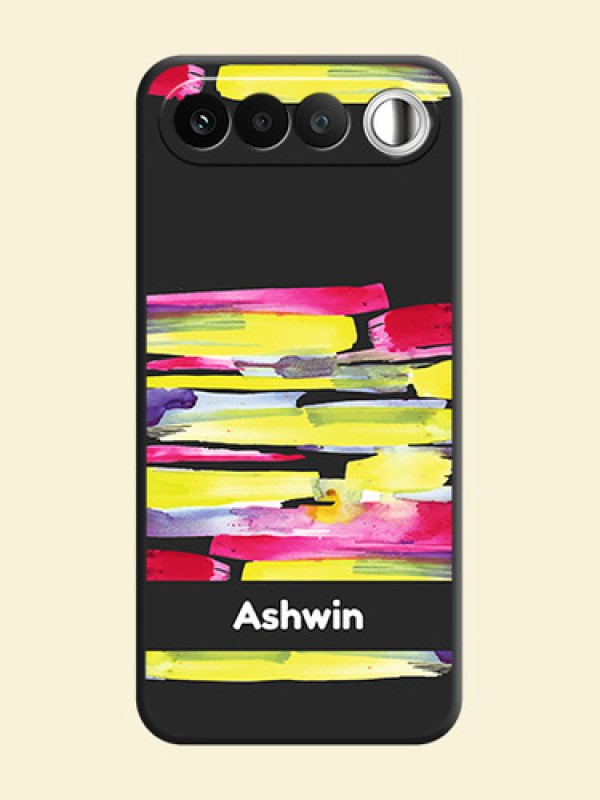 Brush Coloured On Space Black Custom Soft Matte Mobile Back Cover - Realme 16 5G