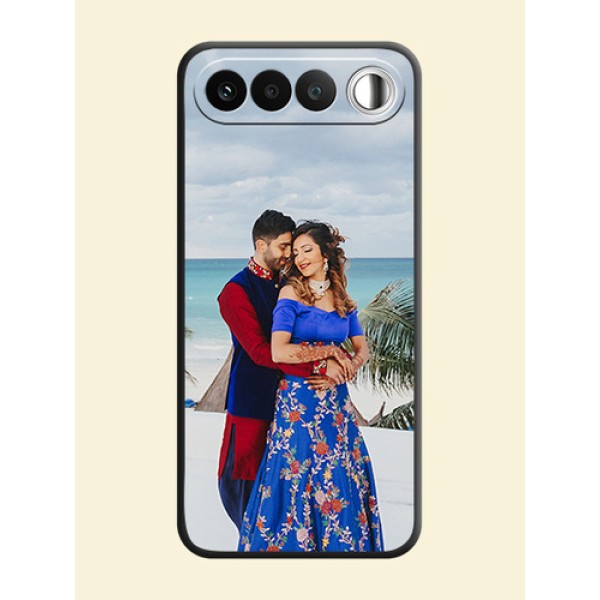 Full Single Pic Upload On Space Black Custom Soft Matte Mobile Back Cover - Realme 16 5G Full Single Pic Upload On Space Black Custom Soft Matte Mobile Back Cover - Realme 16 5G