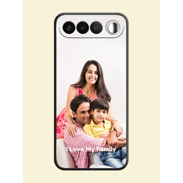 Full Single Pic Upload With Text On Space Black Custom Soft Matte Mobile Back Cover - Realme 16 5G Full Single Pic Upload With Text On Space Black Custom Soft Matte Mobile Back Cover - Realme 16 5G