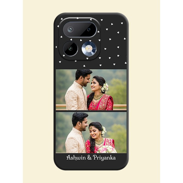 Miniature Love Symbols with Name On Space Black Custom Soft Matte Mobile Back Cover - Realme 16 Pro 5G Miniature Love Symbols with Name On Space Black Custom Soft Matte Mobile Back Cover - Realme 16 Pro 5G