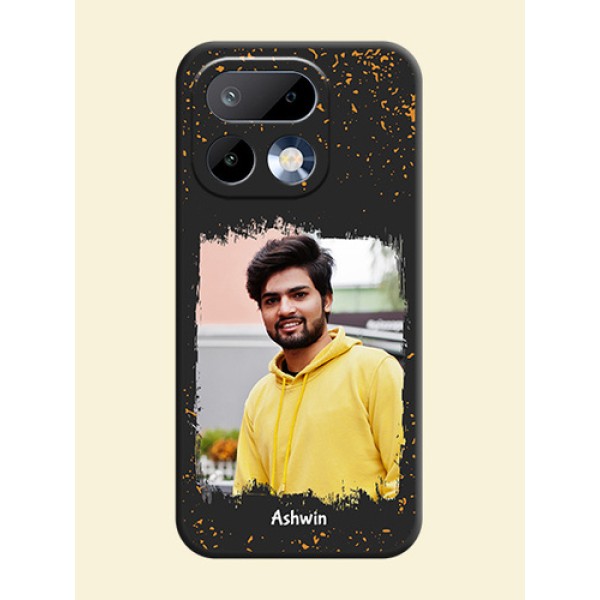 Spray Free Design on Photo On Space Black Custom Soft Matte Mobile Back Cover - Realme 16 Pro 5G Spray Free Design on Photo On Space Black Custom Soft Matte Mobile Back Cover - Realme 16 Pro 5G