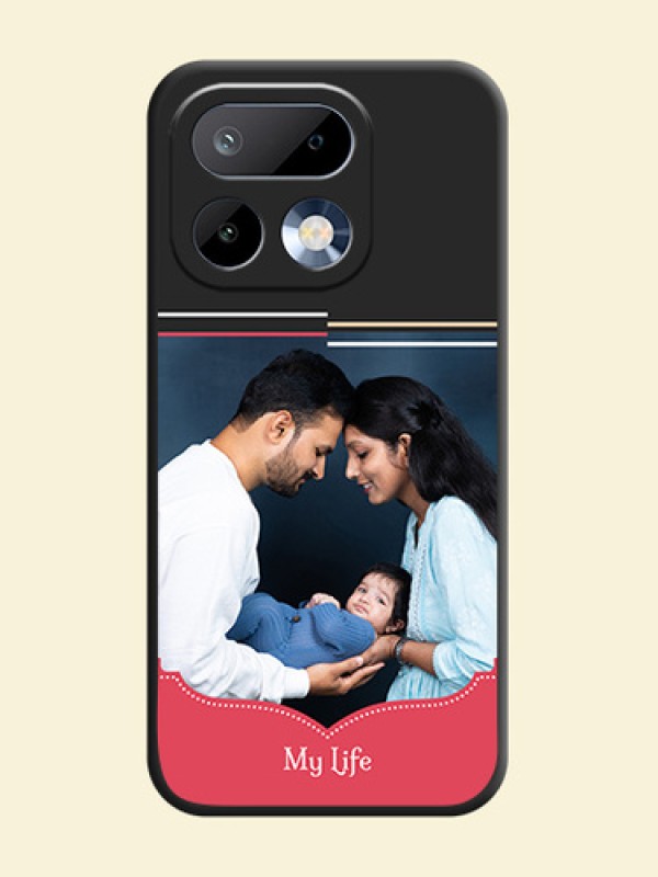 Classic Plain Design with Name On Space Black Custom Soft Matte Mobile Back Cover - Realme 16 Pro 5G