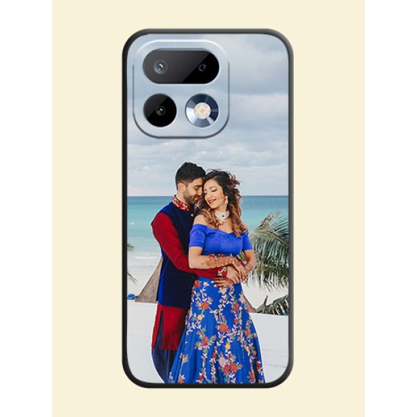 Full Single Pic Upload On Space Black Custom Soft Matte Mobile Back Cover - Realme 16 Pro 5G Full Single Pic Upload On Space Black Custom Soft Matte Mobile Back Cover - Realme 16 Pro 5G