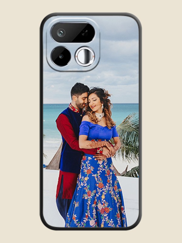 Full Single Pic Upload On Space Black Custom Soft Matte Mobile Back Cover - Realme 16T 5G