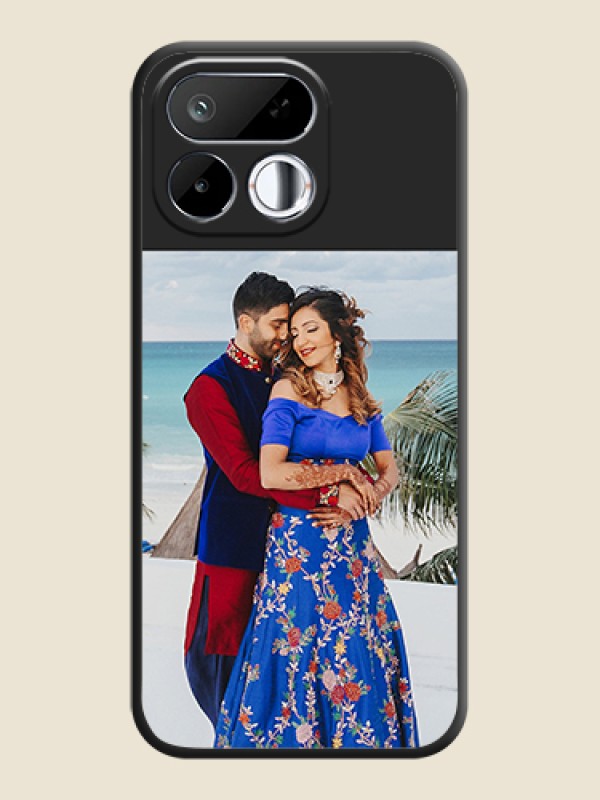 Image Upload With Space Black Color On Custom Soft Matte Mobile Back Cover - Realme 16T 5G