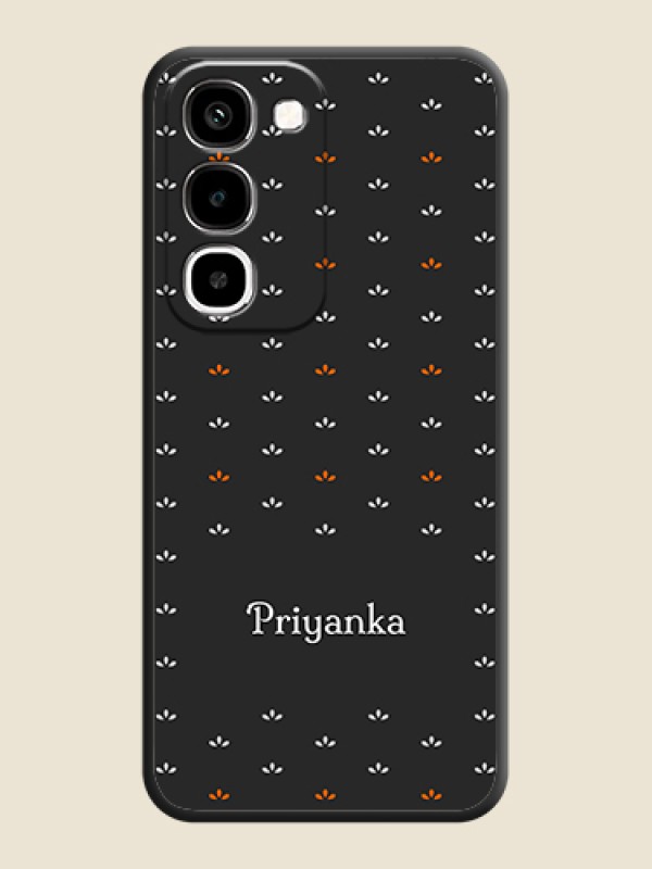 Simple Pattern With Custom Text On Space Black Custom Soft Matte Mobile Back Cover - Realme 16x 5G