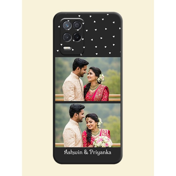 Miniature Love Symbols with Name on Space Black Custom Soft Matte Back Cover - Realme 8 5G Miniature Love Symbols with Name on Space Black Custom Soft Matte Back Cover - Realme 8 5G