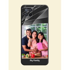 Mixed Wave Lines on Photo on Space Black Soft Matte Mobile Cover - Realme 8 5G