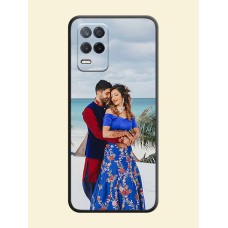 Full Single Pic Upload On Space Black Personalized Soft Matte Phone Covers -Realme 8 5G