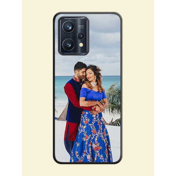 Full Single Pic Upload On Space Black Personalized Soft Matte Phone Covers -Realme 9 4G Full Single Pic Upload On Space Black Personalized Soft Matte Phone Covers -Realme 9 4G