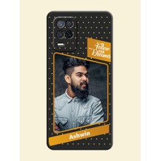 Follow Your Dreams with White Dots on Space Black Custom Soft Matte Phone Cases - Realme 9 5G