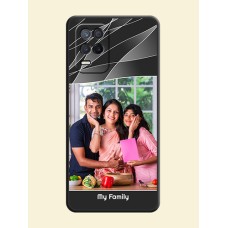 Mixed Wave Lines on Photo on Space Black Soft Matte Mobile Cover - Realme 9 5G