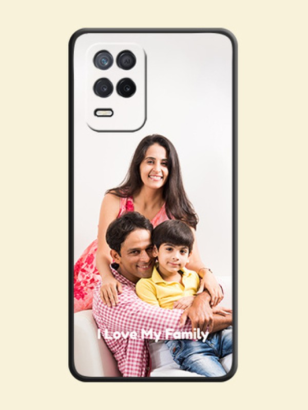 Full Single Pic Upload With Text On Space Black Personalized Soft Matte Phone Covers -Realme 9 5G