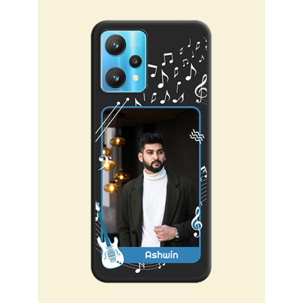 Musical Theme Design with Text on Photo on Space Black Soft Matte Mobile Case - Realme 9 Pro 5G Musical Theme Design with Text on Photo on Space Black Soft Matte Mobile Case - Realme 9 Pro 5G