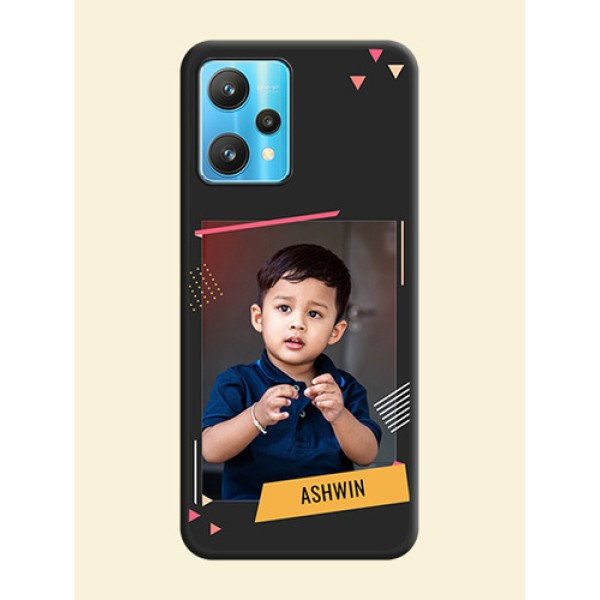 Photo Frame with Triangle Small Dots on Photo on Space Black Soft Matte Back Cover - Realme 9 Pro 5G Photo Frame with Triangle Small Dots on Photo on Space Black Soft Matte Back Cover - Realme 9 Pro 5G