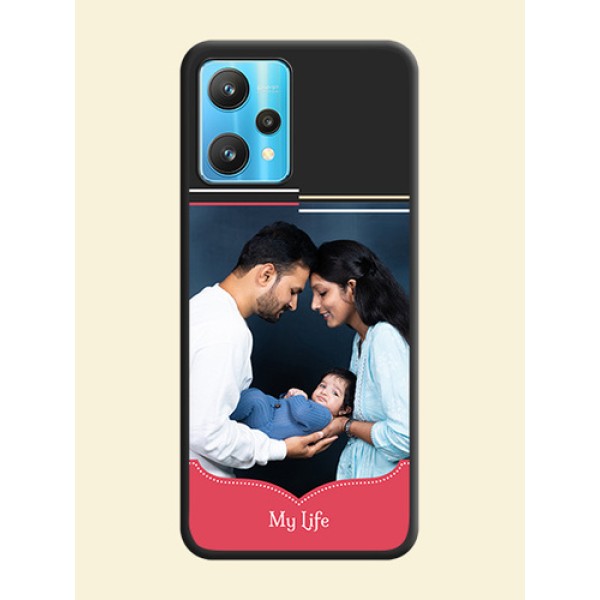 Classic Plain Design with Name on Photo on Space Black Soft Matte Phone Cover - Realme 9 Pro 5G Classic Plain Design with Name on Photo on Space Black Soft Matte Phone Cover - Realme 9 Pro 5G