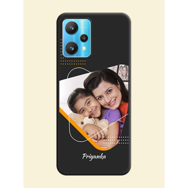 Yellow Triangle on Photo on Space Black Soft Matte Phone Cover - Realme 9 Pro 5G Yellow Triangle on Photo on Space Black Soft Matte Phone Cover - Realme 9 Pro 5G
