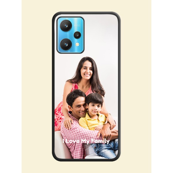 Full Single Pic Upload With Text On Space Black Personalized Soft Matte Phone Covers -Realme 9 Pro 5G Full Single Pic Upload With Text On Space Black Personalized Soft Matte Phone Covers -Realme 9 Pro 5G
