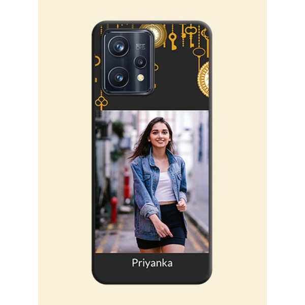 Decorative Design with Text on Space Black Custom Soft Matte Back Cover - Realme 9 Pro Plus 5G Decorative Design with Text on Space Black Custom Soft Matte Back Cover - Realme 9 Pro Plus 5G