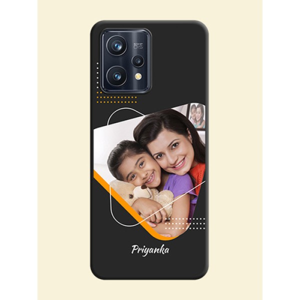 Yellow Triangle on Photo on Space Black Soft Matte Phone Cover - Realme 9 Pro Plus 5G Yellow Triangle on Photo on Space Black Soft Matte Phone Cover - Realme 9 Pro Plus 5G