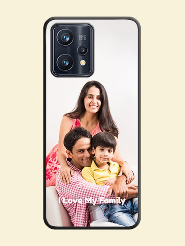 Full Single Pic Upload With Text On Space Black Personalized Soft Matte Phone Covers -Realme 9 Pro Plus 5G