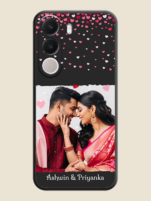 Fall in Love with Your Partner on Photo On Space Black Custom Soft Matte Mobile Back Cover - Realme C100x