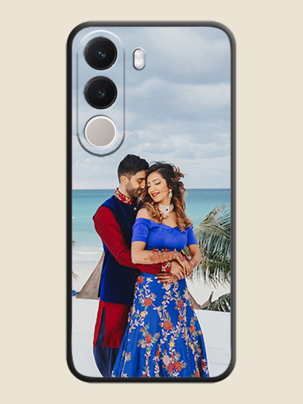 Full Single Pic Upload On Space Black Custom Soft Matte Mobile Back Cover - Realme C100x