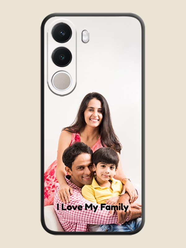 Full Single Pic Upload With Text On Space Black Custom Soft Matte Mobile Back Cover - Realme C100x