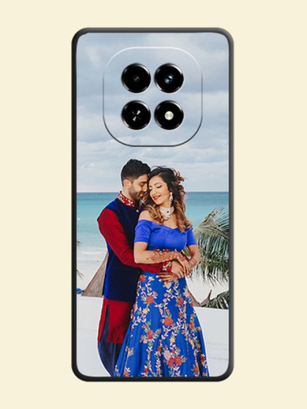 Full Single Pic Upload On Space Black Custom Soft Matte Mobile Back Cover - Realme C63 5G
