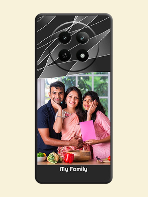 Mixed Wave Lines - Photo on Space Black Soft Matte Mobile Cover - Realme C65 5G