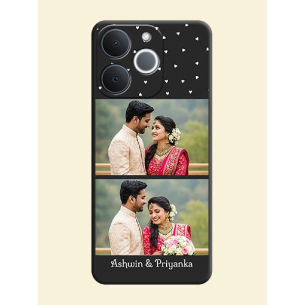 Miniature Love Symbols with Name On Space Black Custom Soft Matte Mobile Back Cover - Realme C71 4G Miniature Love Symbols with Name On Space Black Custom Soft Matte Mobile Back Cover - Realme C71 4G