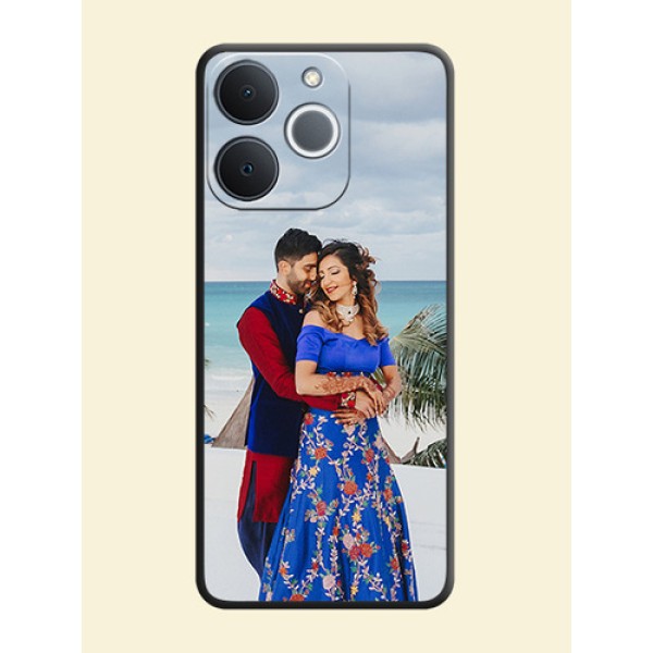 Full Single Pic Upload On Space Black Custom Soft Matte Mobile Back Cover - Realme C71 4G Full Single Pic Upload On Space Black Custom Soft Matte Mobile Back Cover - Realme C71 4G