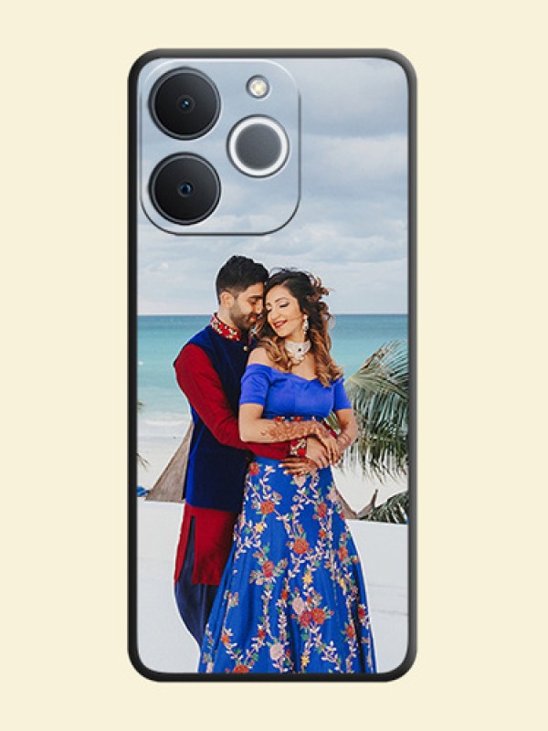 Full Single Pic Upload On Space Black Custom Soft Matte Mobile Back Cover - Realme C71 4G