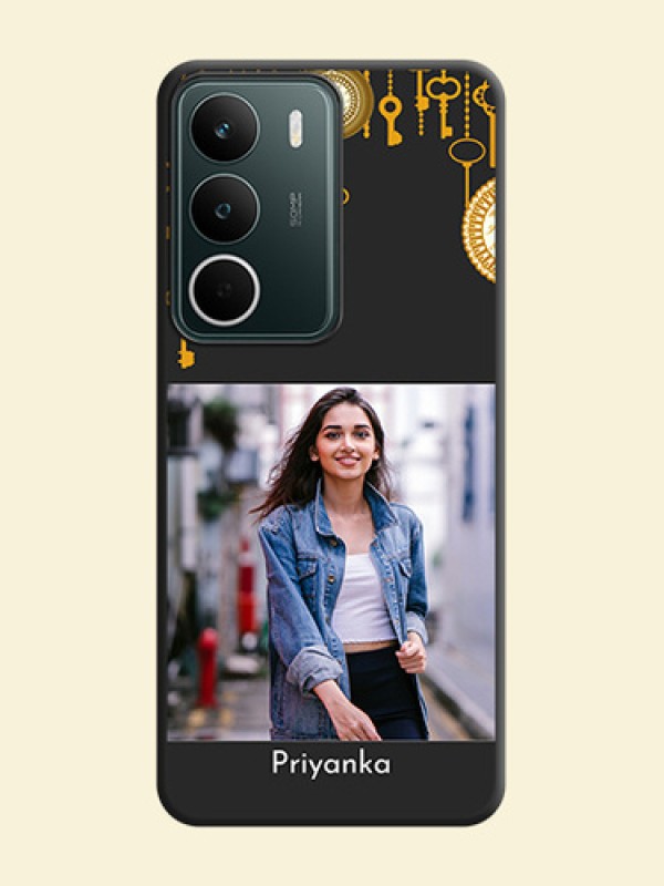 Decorative Design with Text On Space Black Custom Soft Matte Mobile Back Cover - Realme C71 5G