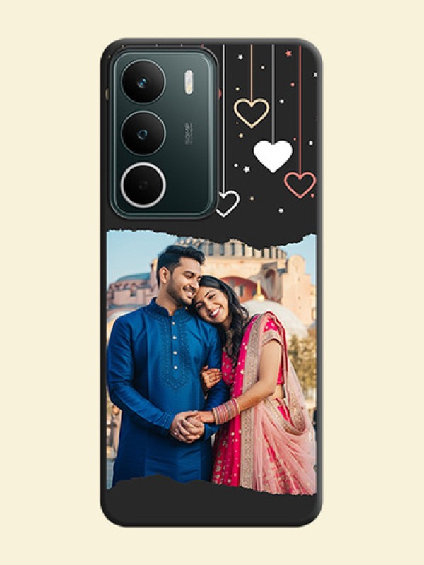 Love Hangings with Splash Wave Picture On Space Black Custom Soft Matte Mobile Back Cover - Realme C73 5G