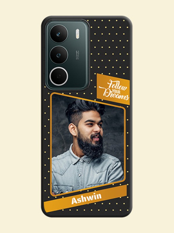 Follow Your Dreams with White Dots On Space Black Custom Soft Matte Mobile Back Cover - Realme C75 5G