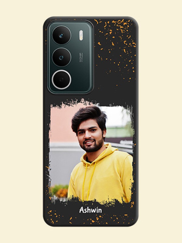 Spray Free Design on Photo On Space Black Custom Soft Matte Mobile Back Cover - Realme C75 5G