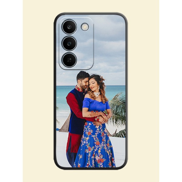 Full Single Pic Upload On Space Black Custom Soft Matte Mobile Back Cover - Realme C83 5G Full Single Pic Upload On Space Black Custom Soft Matte Mobile Back Cover - Realme C83 5G
