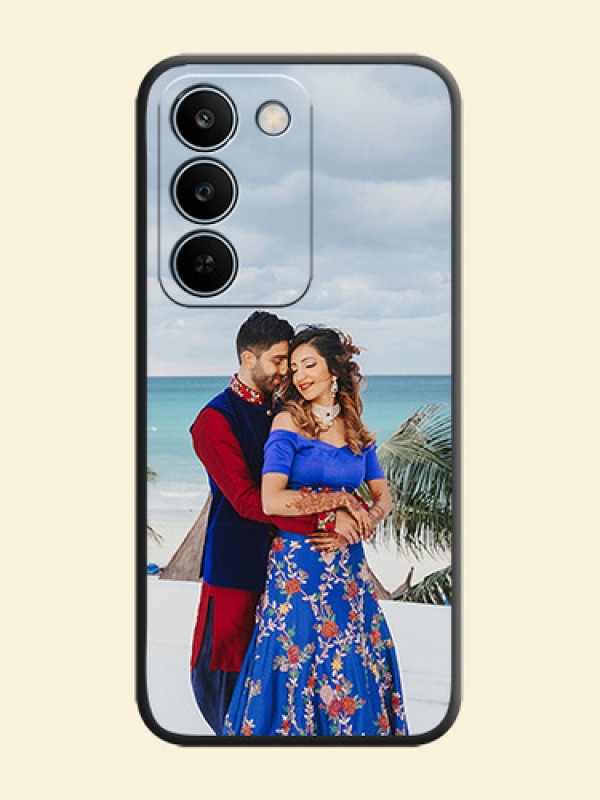 Full Single Pic Upload On Space Black Custom Soft Matte Mobile Back Cover - Realme C83 5G