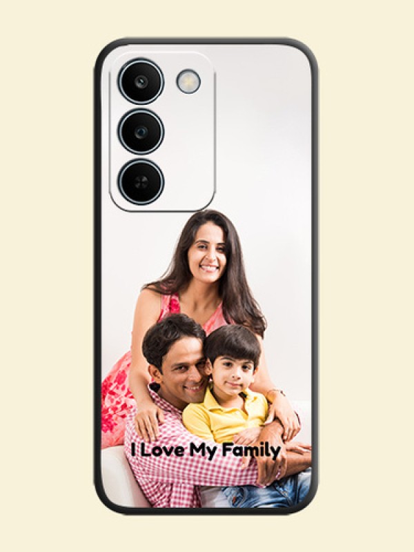 Full Single Pic Upload With Text On Space Black Custom Soft Matte Mobile Back Cover - Realme C83 5G