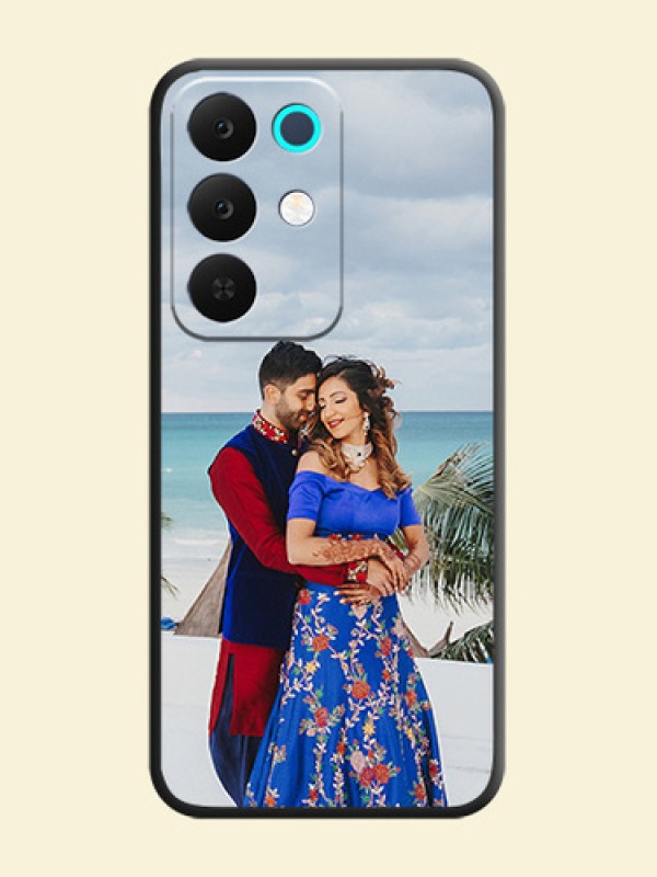 Full Single Pic Upload On Space Black Custom Soft Matte Mobile Back Cover - Realme C85 5G