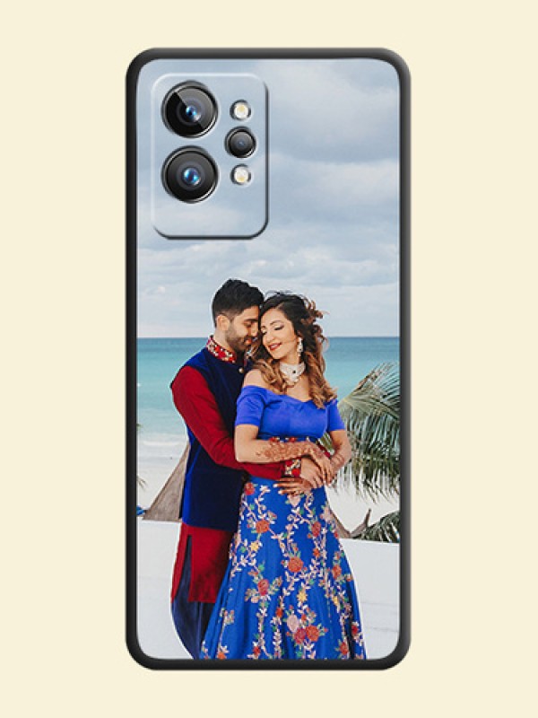 Full Single Pic Upload On Space Black Personalized Soft Matte Phone Covers -Realme Gt 2 Pro 5G