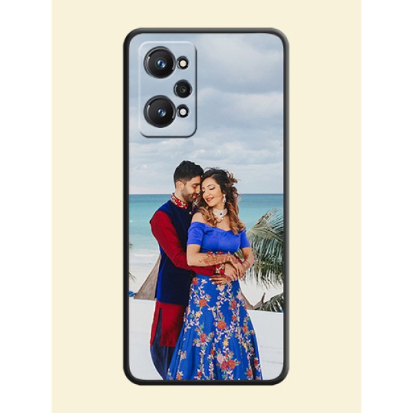 Full Single Pic Upload On Space Black Personalized Soft Matte Phone Covers -Realme Gt 2 Full Single Pic Upload On Space Black Personalized Soft Matte Phone Covers -Realme Gt 2