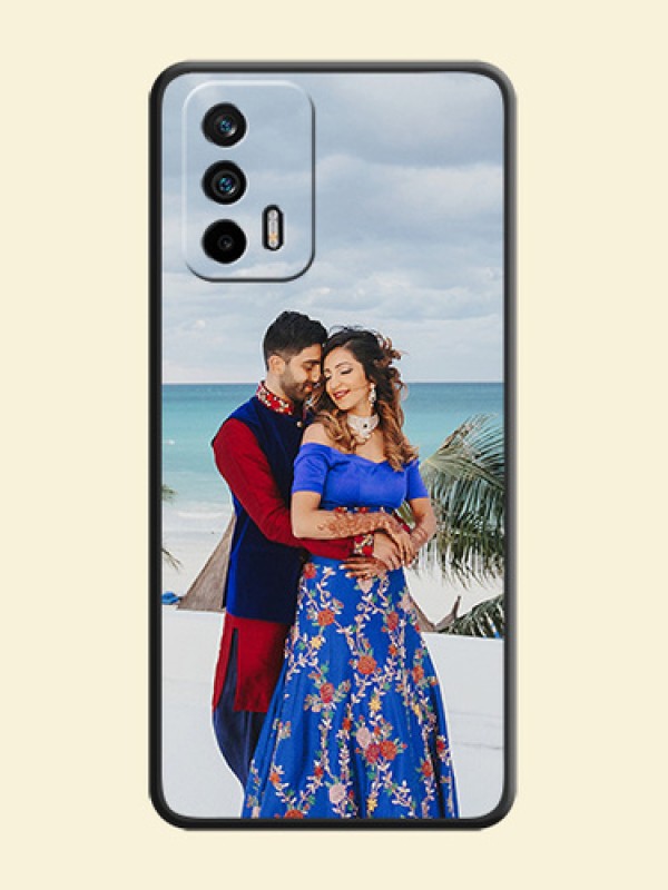 Full Single Pic Upload On Space Black Personalized Soft Matte Phone Covers -Realme Gt 5G