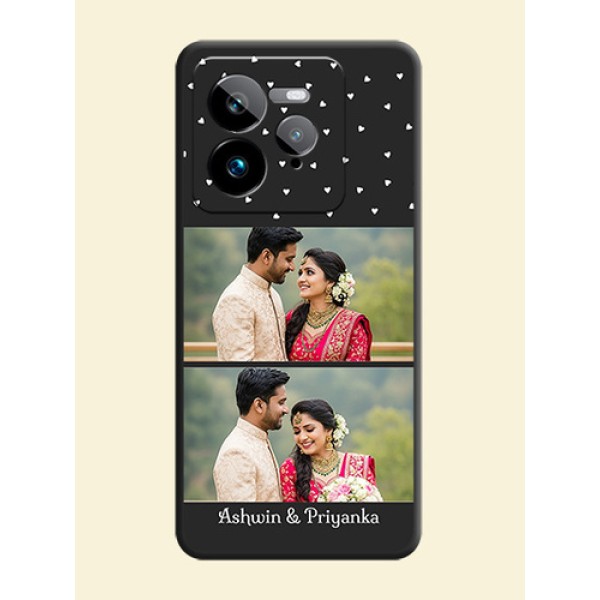 Miniature Love Symbols with Name On Space Black Custom Soft Matte Mobile Back Cover - Realme GT 7 Pro Miniature Love Symbols with Name On Space Black Custom Soft Matte Mobile Back Cover - Realme GT 7 Pro