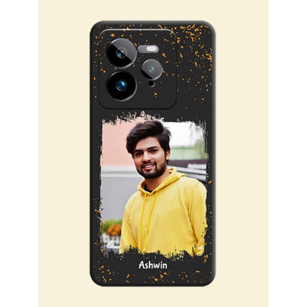 Spray Free Design on Photo On Space Black Custom Soft Matte Mobile Back Cover - Realme GT 7 Pro Spray Free Design on Photo On Space Black Custom Soft Matte Mobile Back Cover - Realme GT 7 Pro