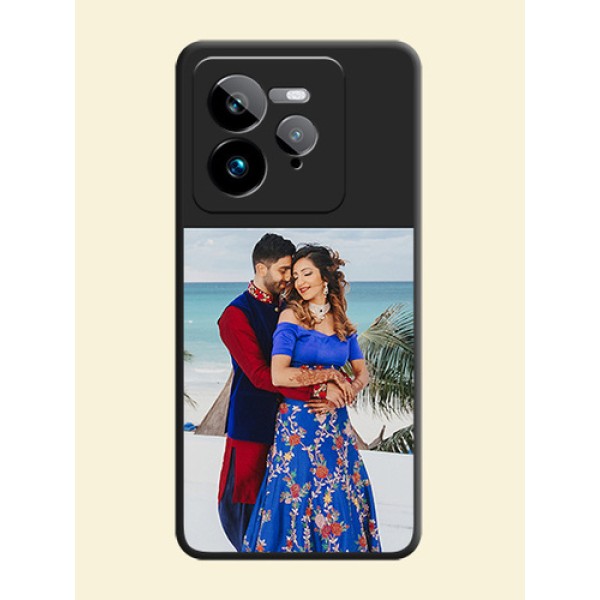Image Upload With Space Black Color On Custom Soft Matte Mobile Back Cover - Realme Gt 7 Pro Image Upload With Space Black Color On Custom Soft Matte Mobile Back Cover - Realme Gt 7 Pro