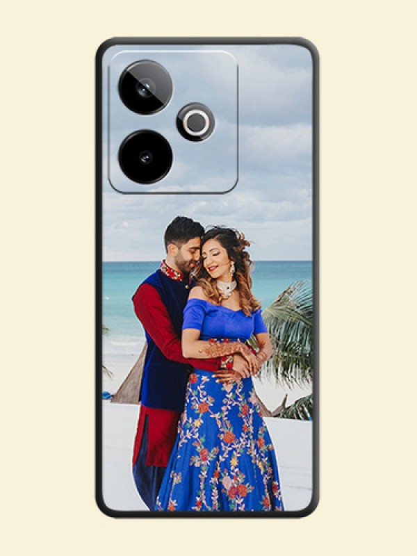 Full Single Pic Upload On Space Black Custom Soft Matte Mobile Back Cover - Realme GT 7T 5G