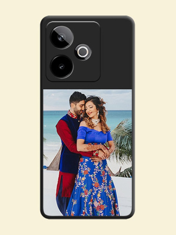 Image Upload With Space Black Color On Custom Soft Matte Mobile Back Cover - Realme Gt 7T 5G