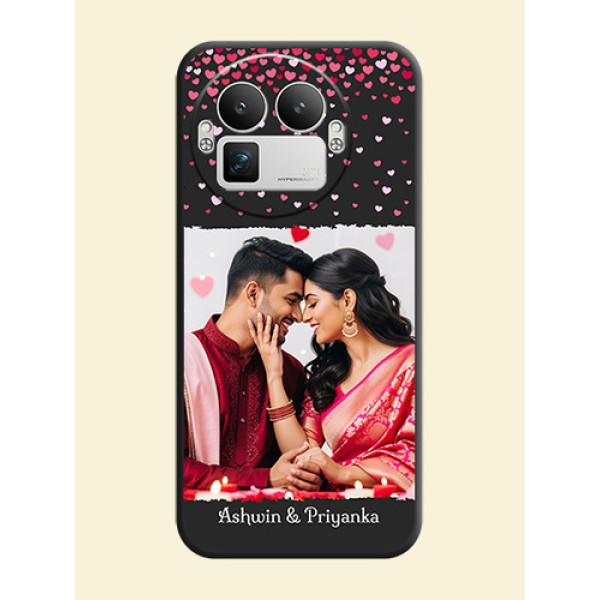 Fall in Love with Your Partner on Photo On Space Black Custom Soft Matte Mobile Back Cover - Realme GT 8 Pro Fall in Love with Your Partner on Photo On Space Black Custom Soft Matte Mobile Back Cover - Realme GT 8 Pro